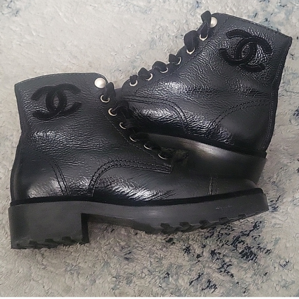 Chanel combat boots - Picture 1 of 8
